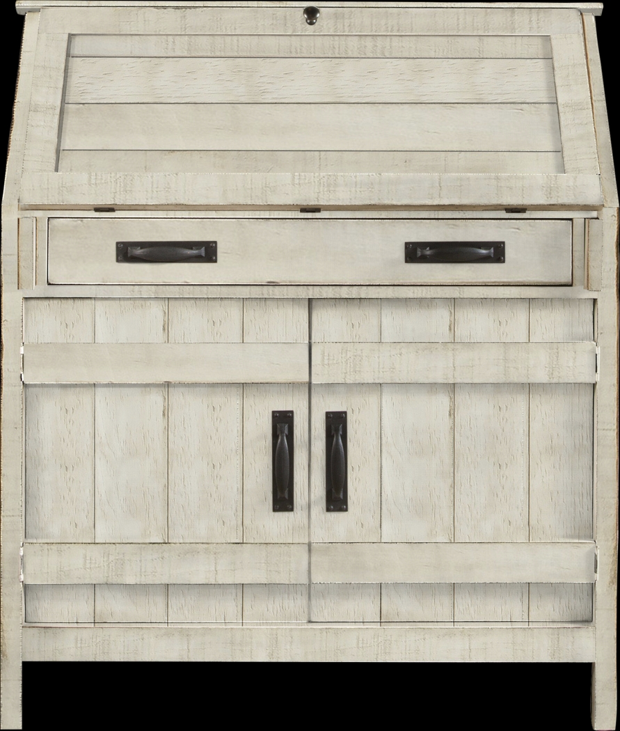 Havenwood White Drop Lid Desk - Thumbnail - Image 1