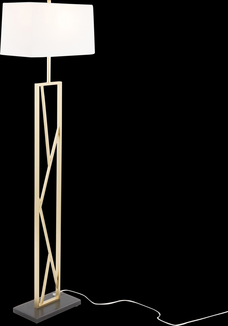 Haver Post Gold Floor Lamp - Thumbnail - Image 3
