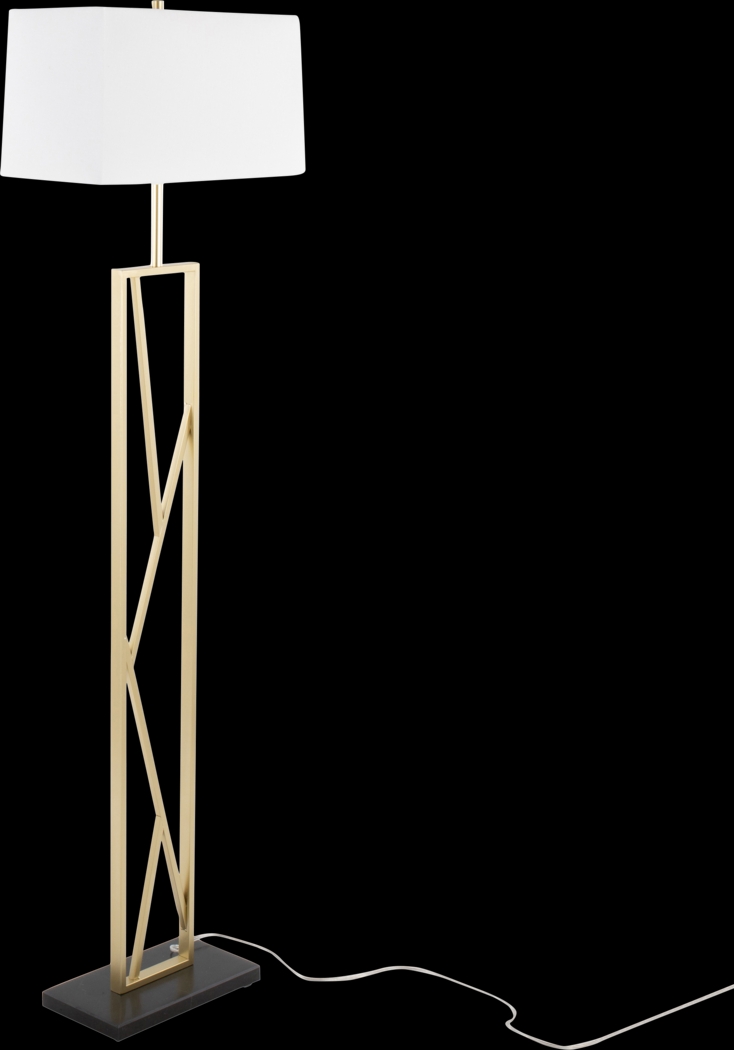 Haver Post Gold Floor Lamp - Thumbnail - Image 1