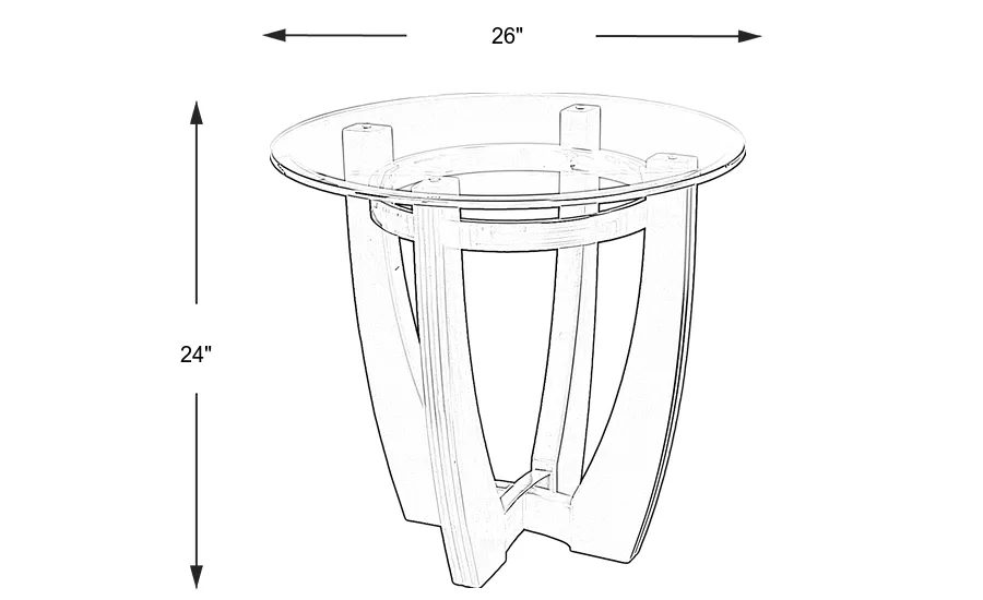 Dimension Image. Please refer to the Dimension Tab on this page for dimension details.