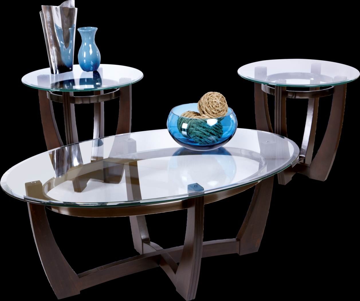 Haverhill Walnut 3 Pc Table Set - Thumbnail - Image 1