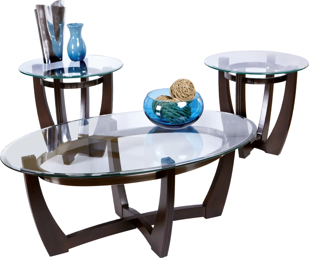 Haverhill Walnut 3 Pc Table Set - Thumbnail - Image 1