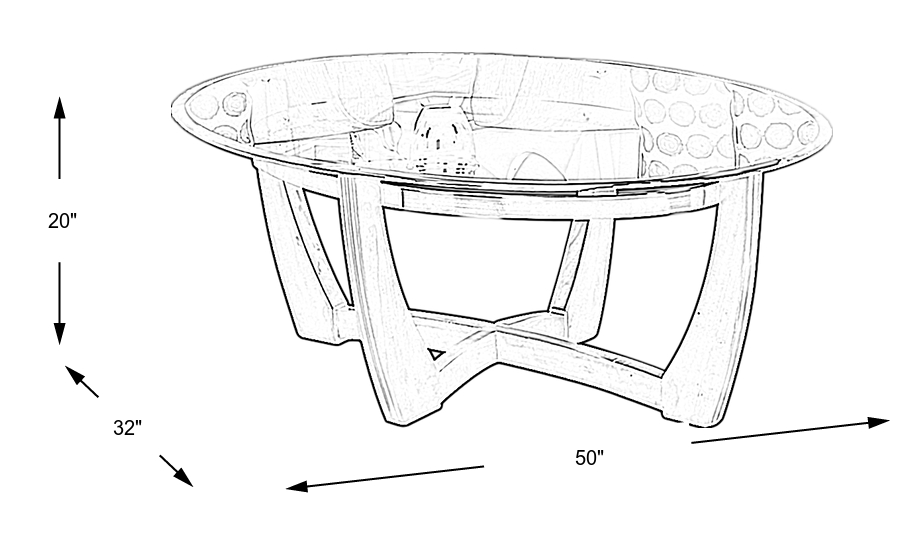 Dimension Image. Please refer to the Dimension Tab on this page for dimension details.