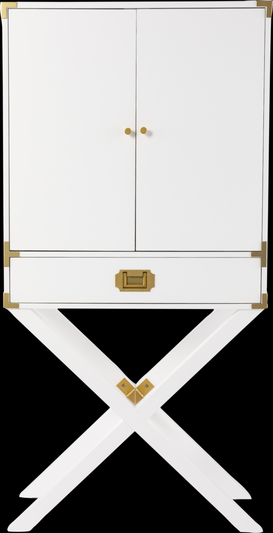 Haverstock White Bar Cabinet - Thumbnail - Image 2