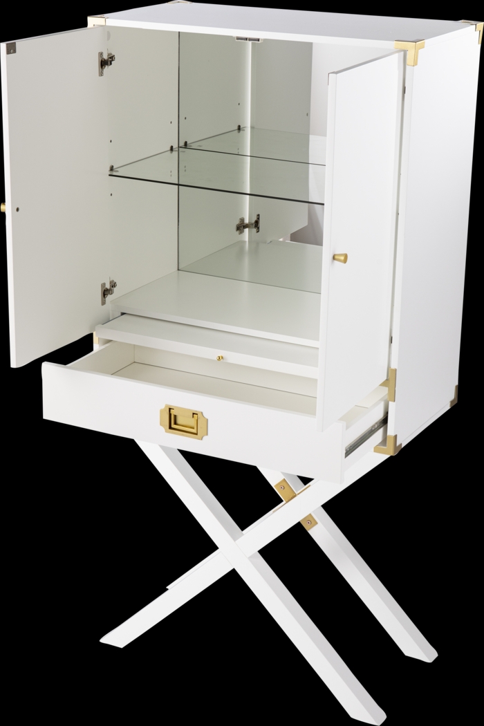 Haverstock White Bar Cabinet - Thumbnail - Image 5
