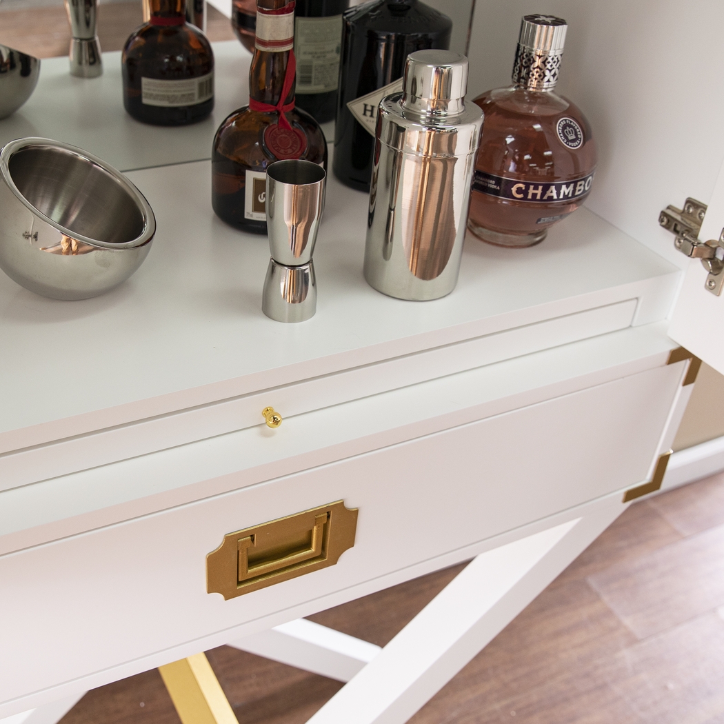 Haverstock White Bar Cabinet - Thumbnail - Image 6