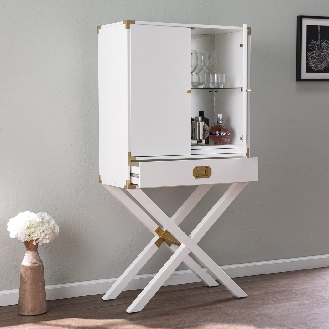 Haverstock White Bar Cabinet - Thumbnail - Image 8