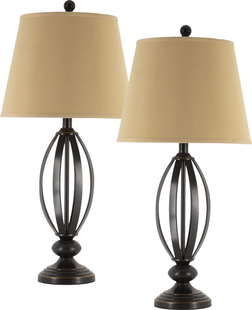 Hawks Point Bronze Lamp, Set of 2 - Thumbnail - Image 1