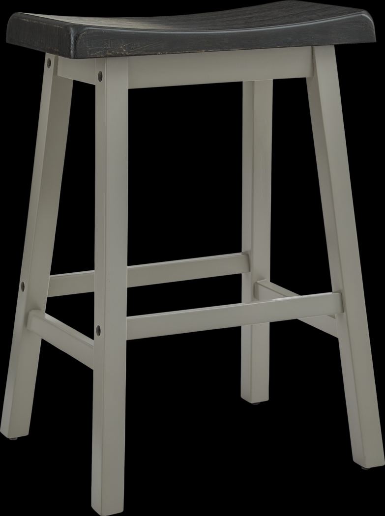 Hawkshead II Black Counter Stool, Set of 2 - Thumbnail - Image 2