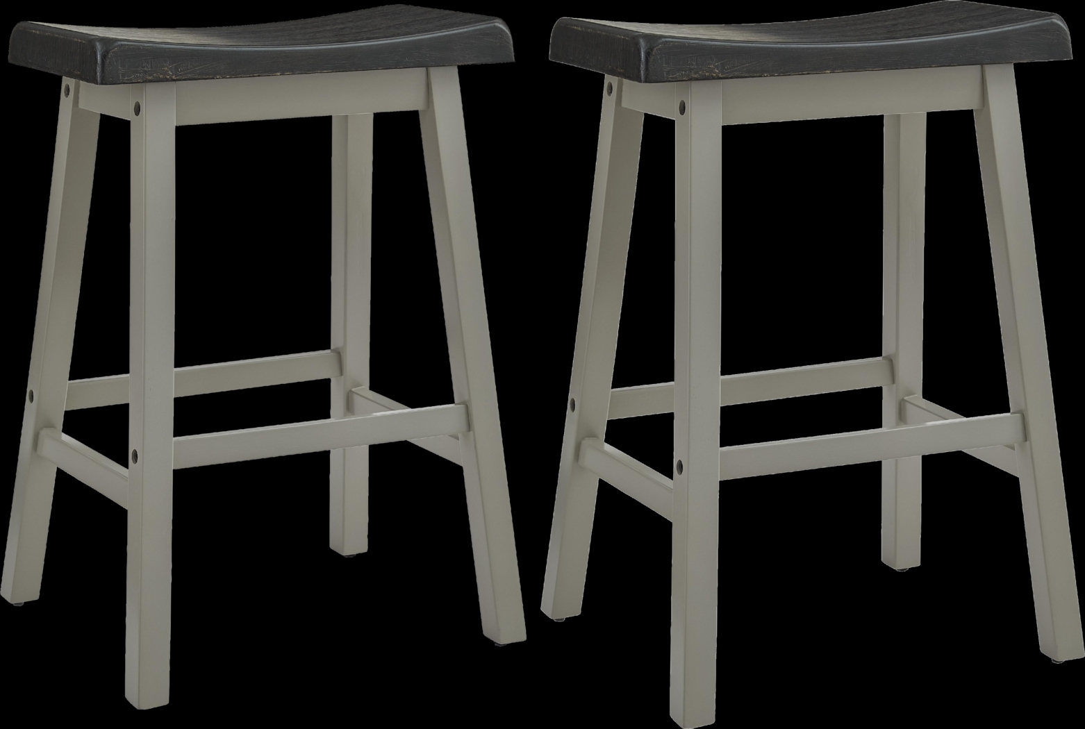 Hawkshead II Black Counter Stool, Set of 2 - Thumbnail - Image 1