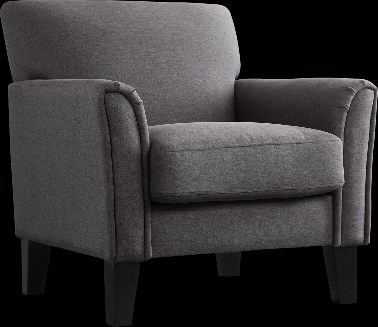 Hawley Dark Gray Accent Chair - Thumbnail - Image 1