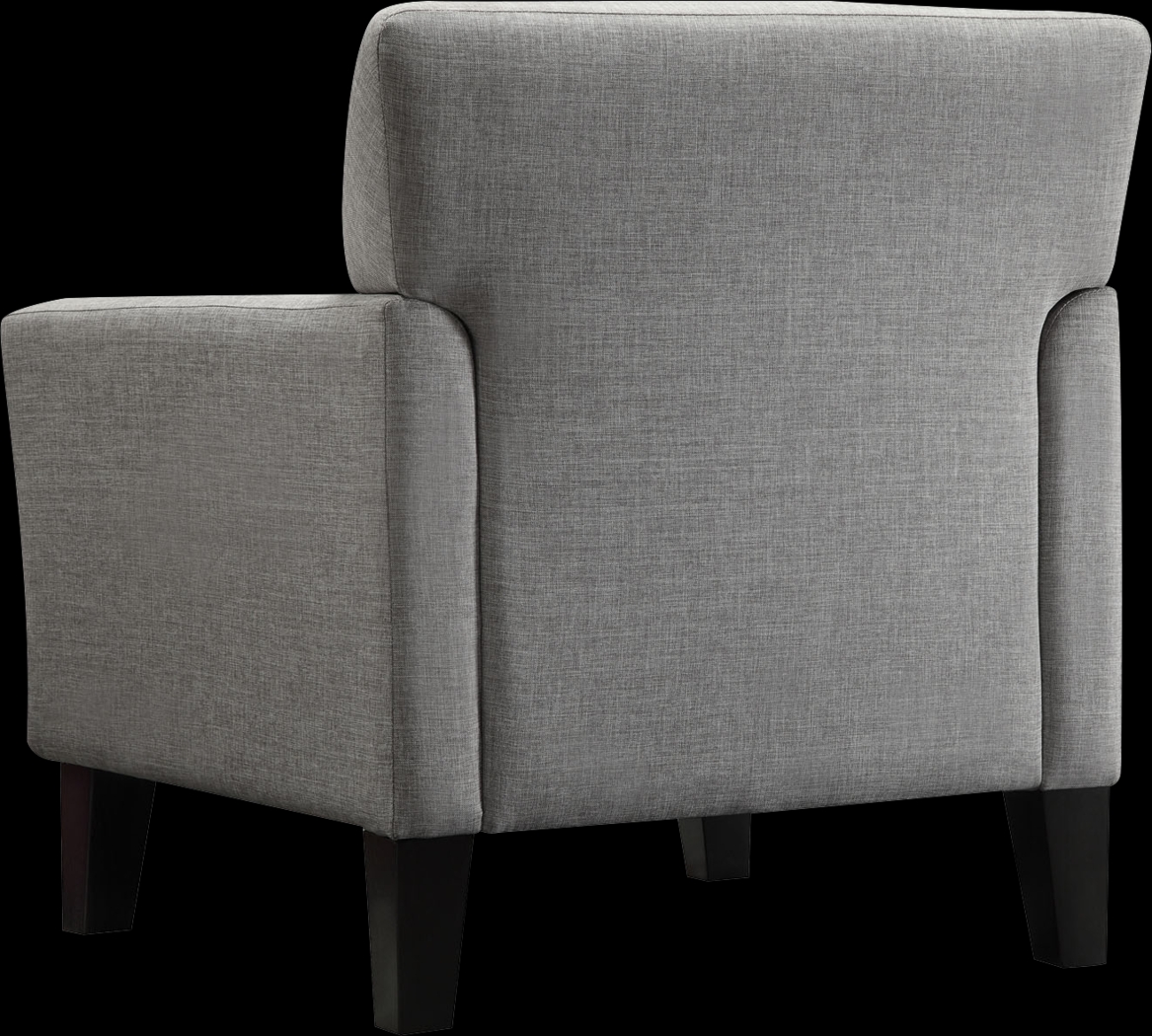 Hawley Gray Accent Chair - Thumbnail - Image 3