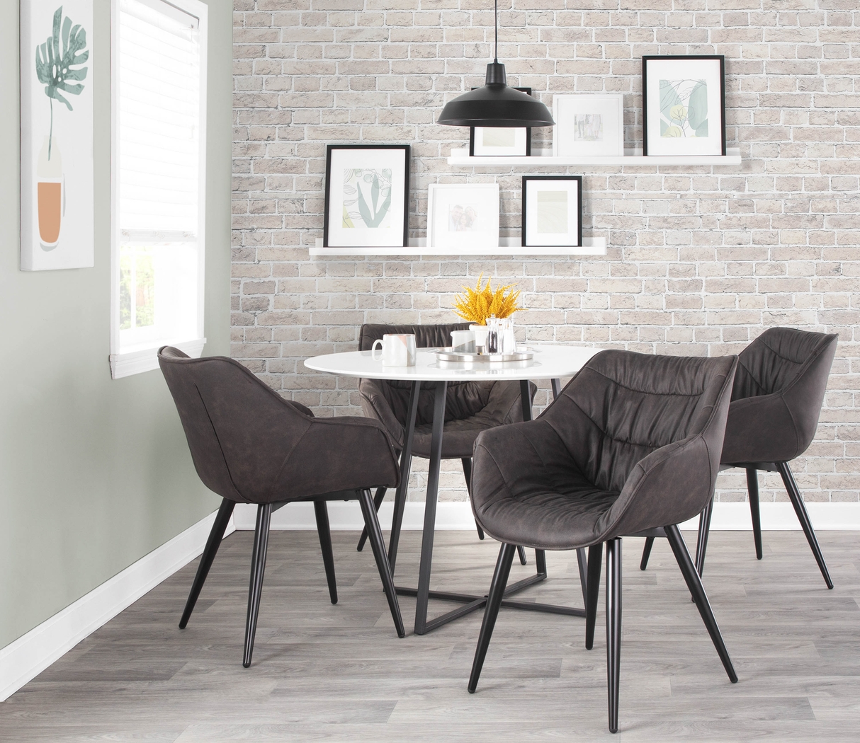 Haycort Black Accent Chair, Set of 2 - Thumbnail - Image 9