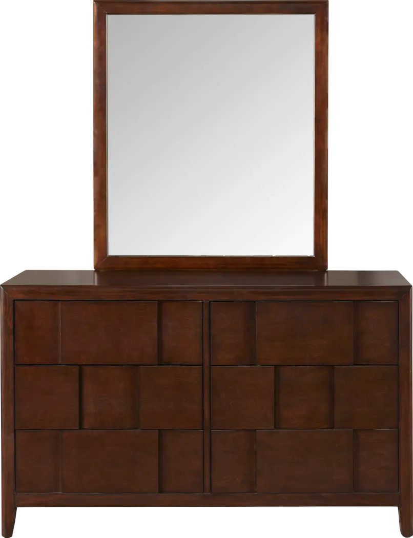 Hayden Lane Merlot Dresser Mirror Set - Thumbnail - Image 1