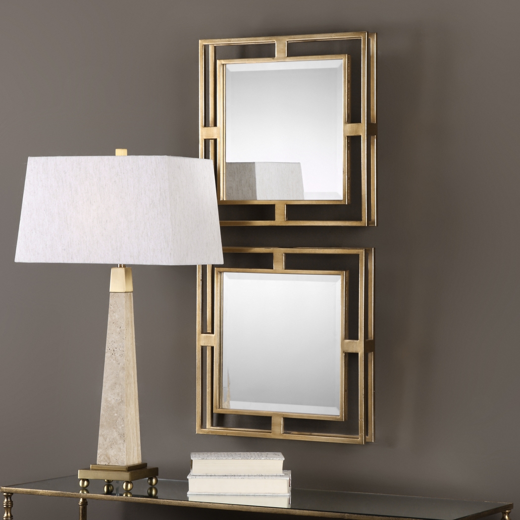 Haydin Gold Mirror, Set of 2 - Thumbnail - Image 4