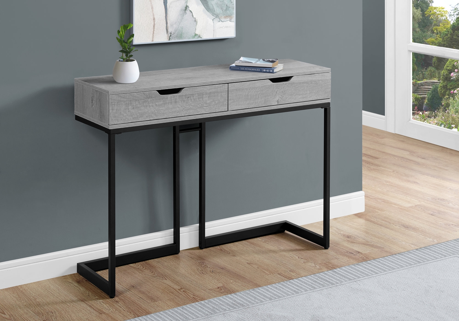 Hayling Gray Console Table - Thumbnail - Image 2