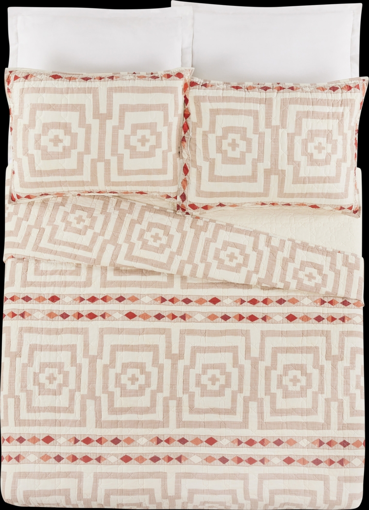 Haysford Cream Full/Queen 3 Pc Quilt Set - Thumbnail - Image 1