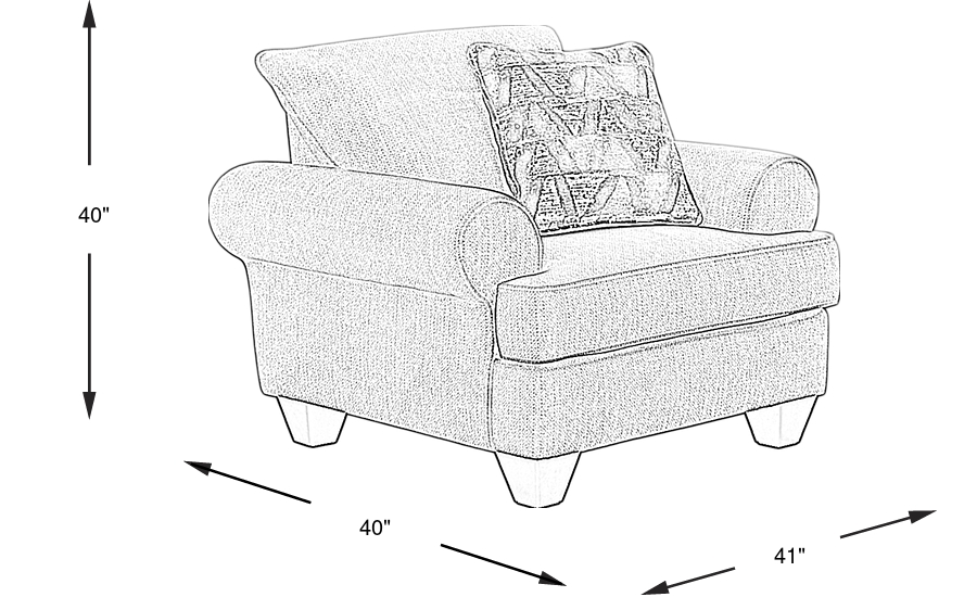 Dimension Image. Please refer to the Dimension Tab on this page for dimension details.