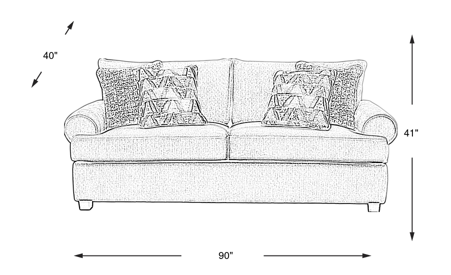 Dimension Image. Please refer to the Dimension Tab on this page for dimension details.