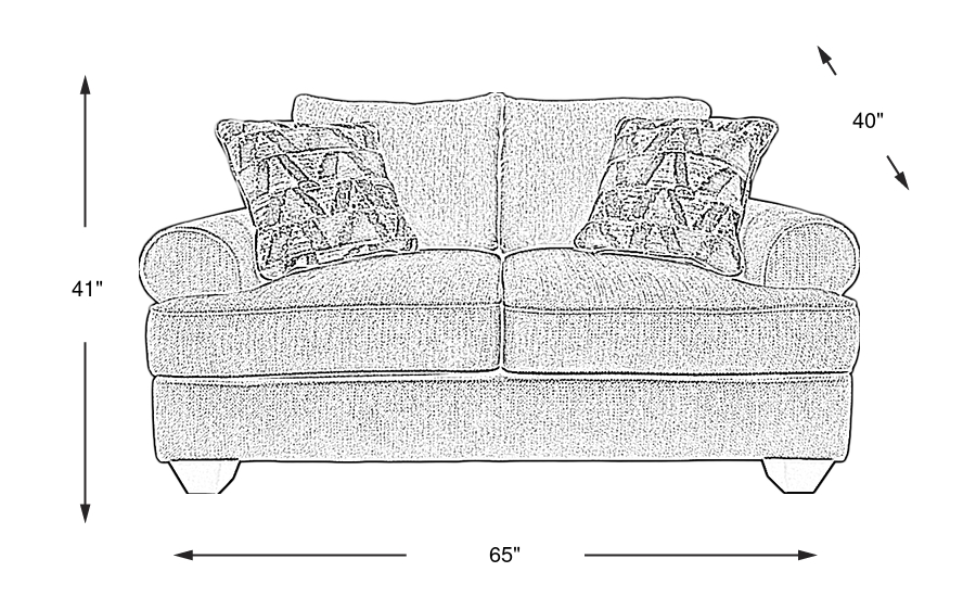 Dimension Image. Please refer to the Dimension Tab on this page for dimension details.