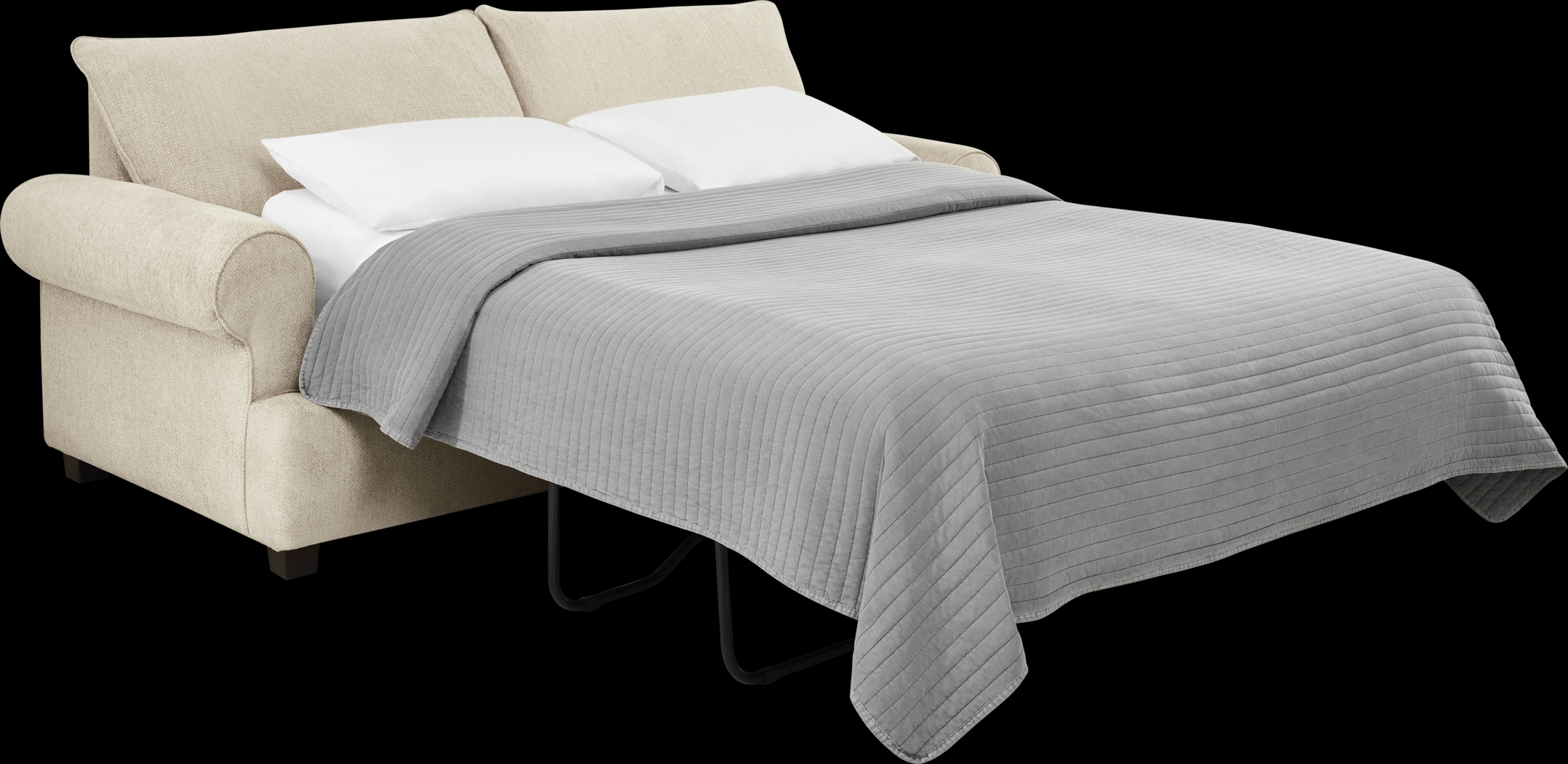 Hayward Beige 7 Pc Living Room with Sleeper Sofa - Thumbnail - Image 3