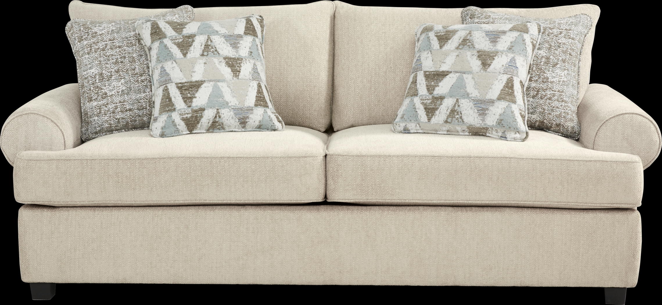 Hayward Beige 7 Pc Living Room with Sleeper Sofa - Thumbnail - Image 2