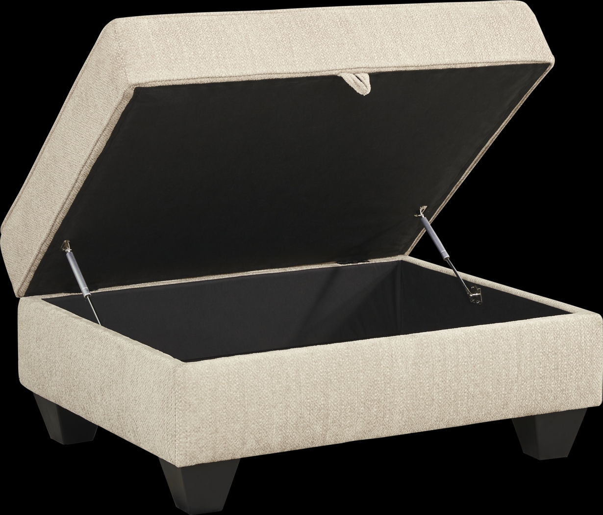 Hayward Beige Storage Ottoman - Thumbnail - Image 2