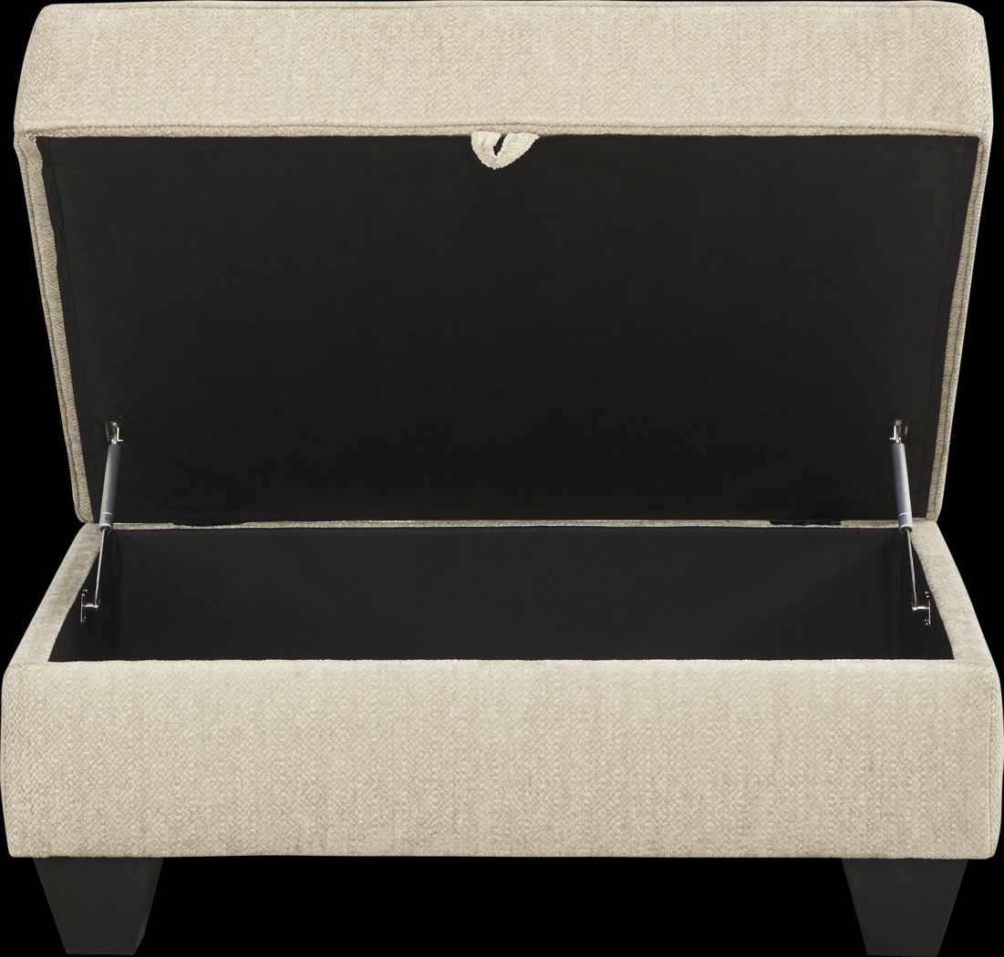 Hayward Beige Storage Ottoman - Thumbnail - Image 4