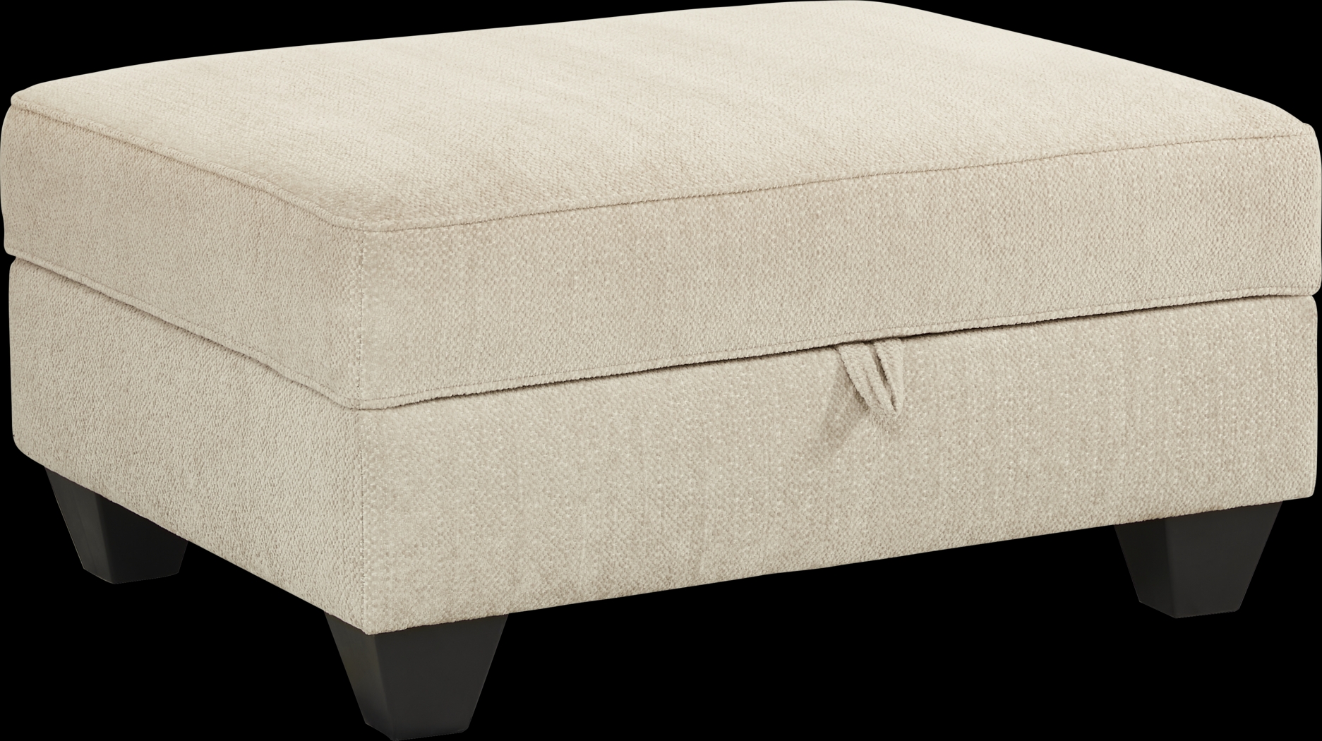 Hayward Beige Storage Ottoman - Thumbnail - Image 1