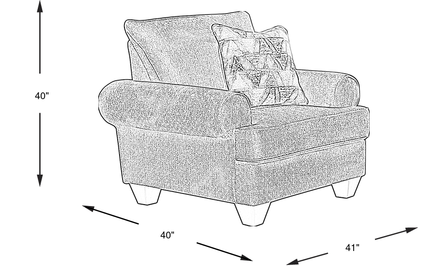 Dimension Image. Please refer to the Dimension Tab on this page for dimension details.