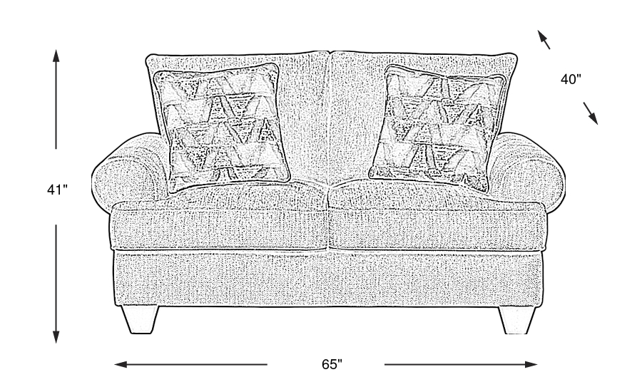 Dimension Image. Please refer to the Dimension Tab on this page for dimension details.