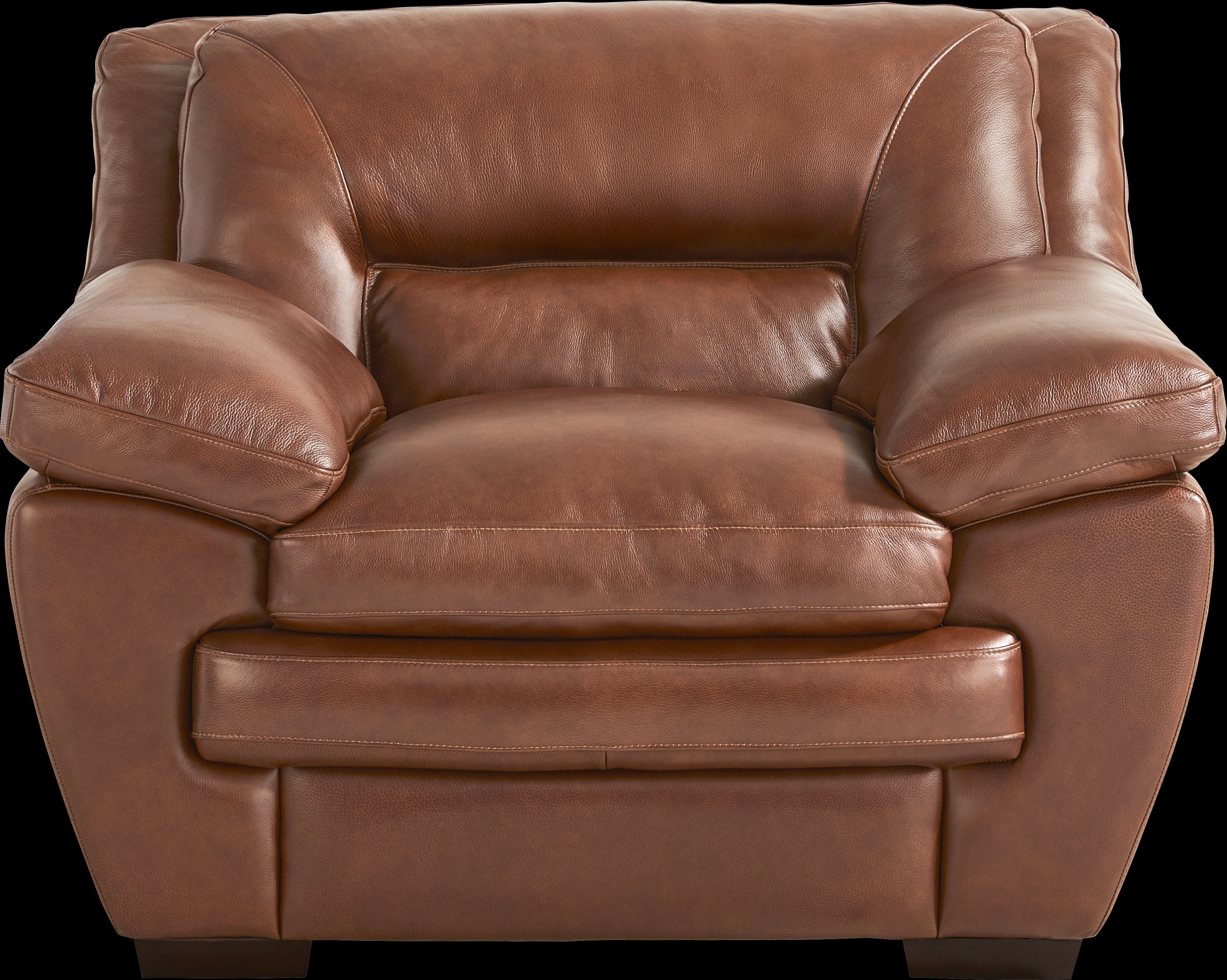 Hayworth Brown Leather Chair - Thumbnail - Image 3