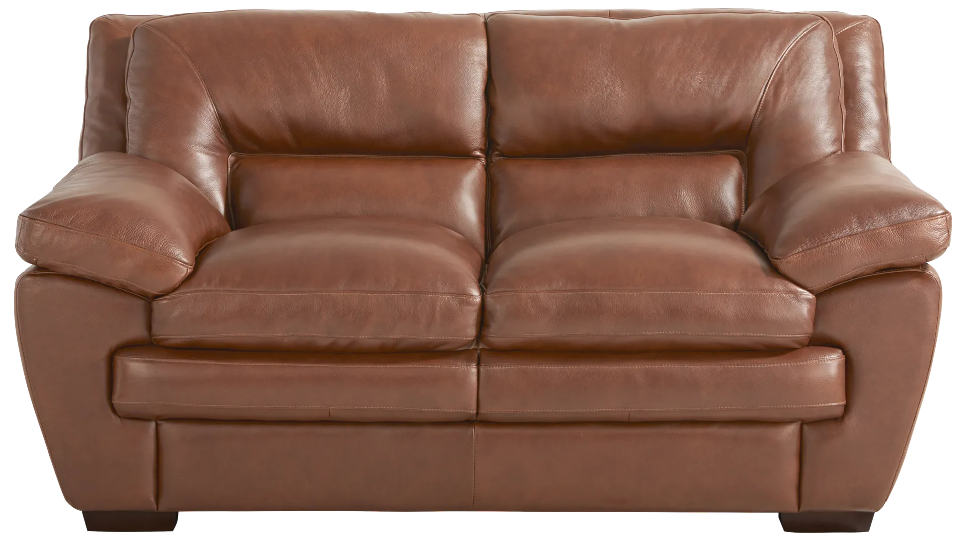 brown loveseat