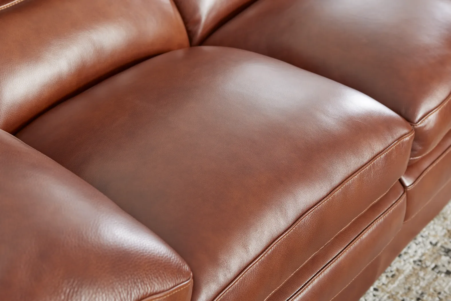 Hayworth Brown Leather 2 Pc Living Room - Thumbnail - Image 6