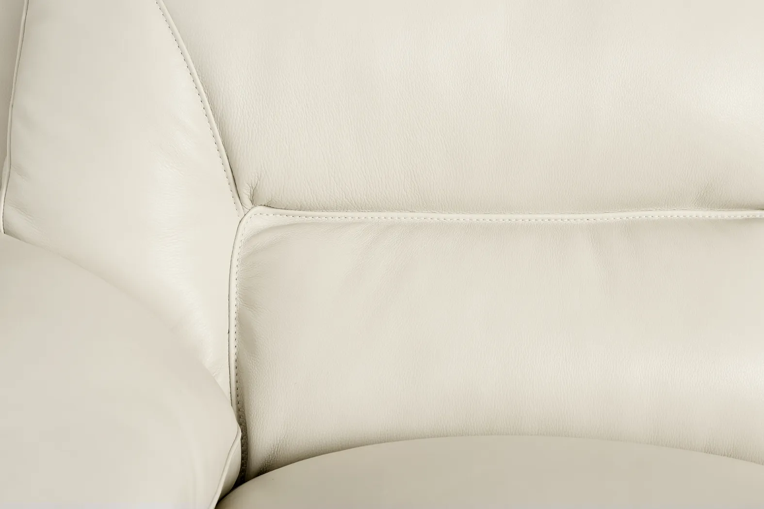Hayworth Cream Leather Chair - Thumbnail - Image 3
