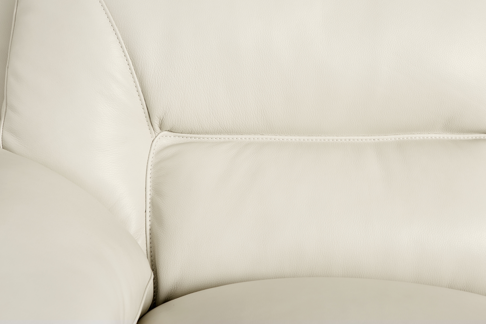 Hayworth Cream Leather Sofa - Thumbnail - Image 3