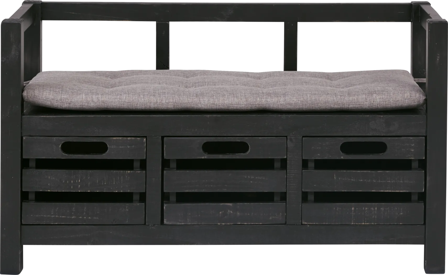 Hazel Peak Black Accent Bench - Thumbnail - Image 1
