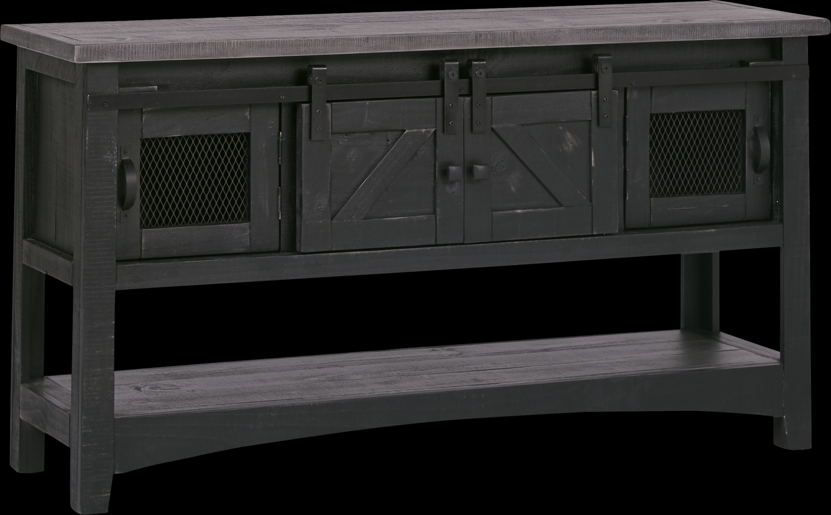 Hazel Peak Black Credenza - Thumbnail - Image 1
