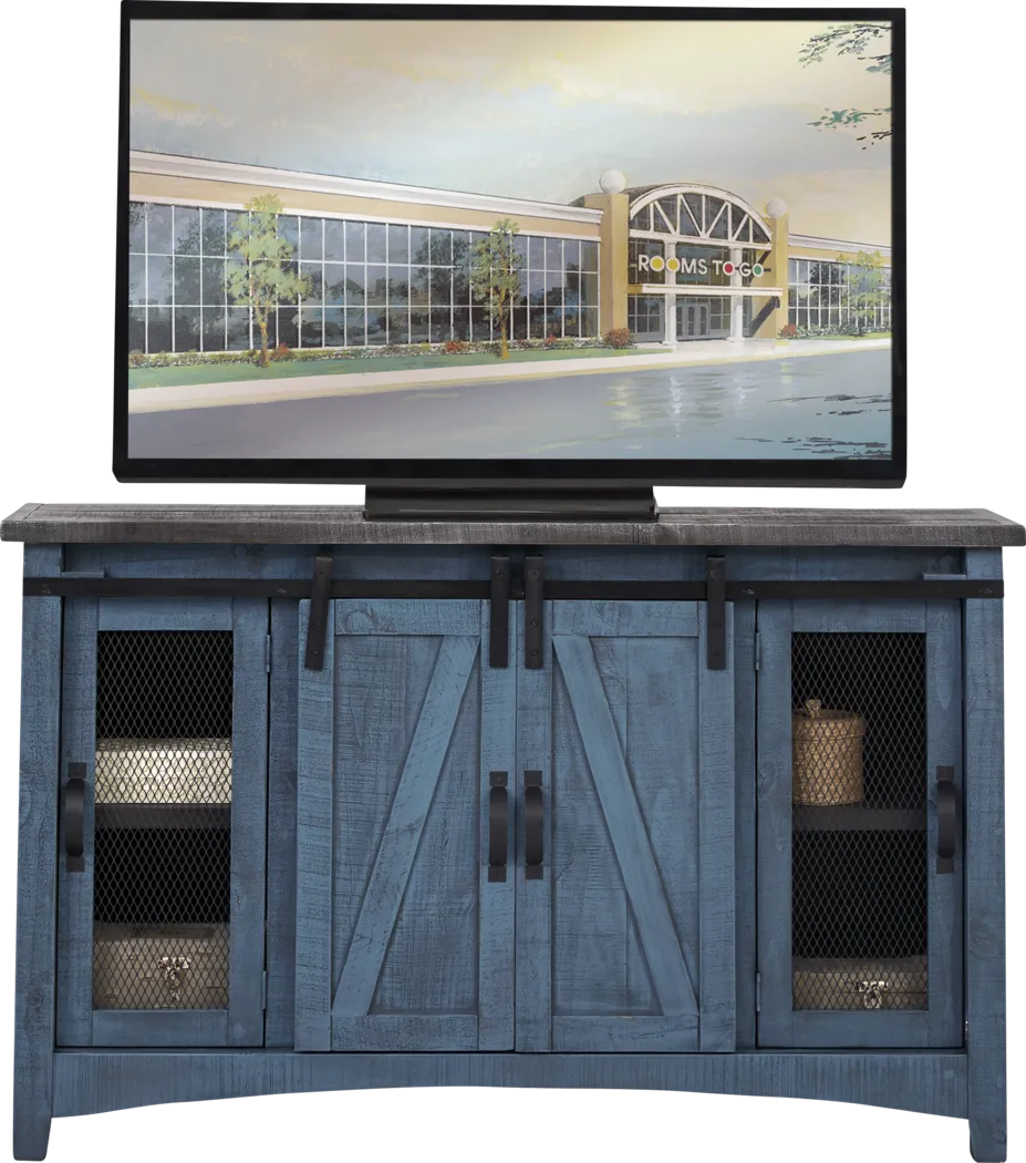 Hazel Peak Blue 58 in. Console - Thumbnail - Image 1