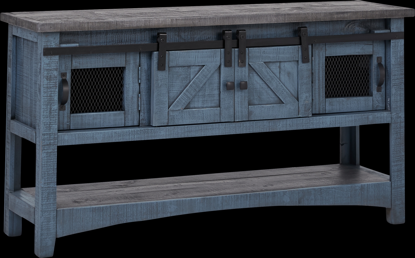 Hazel Peak Blue Credenza - Thumbnail - Image 1