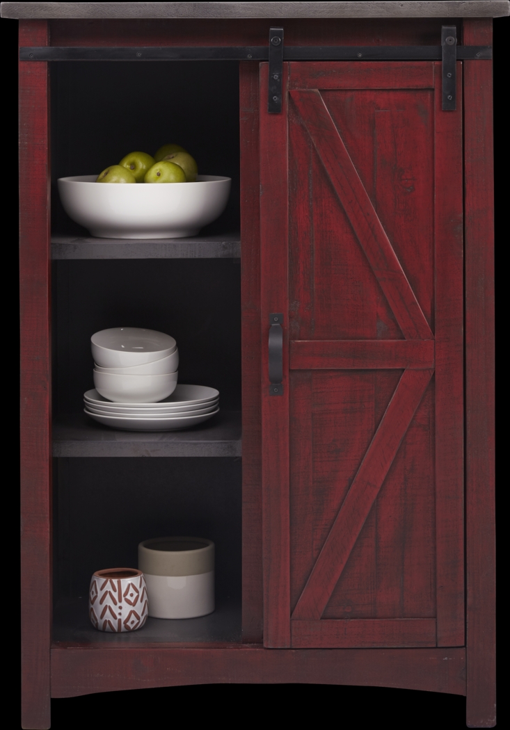 Hazel Peak Red Accent Cabinet - Thumbnail - Image 1