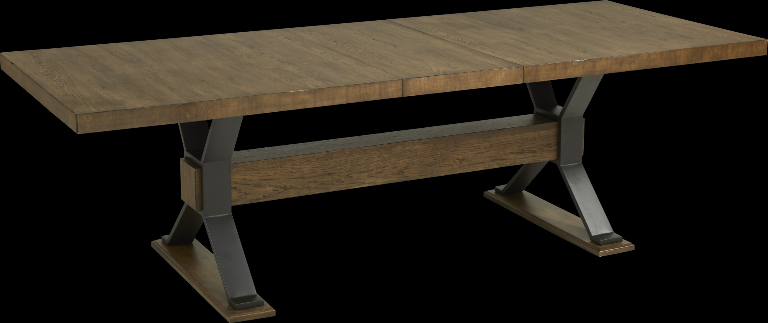 Hazelnut Woods Brown 84-102 in. Dining Table - Thumbnail - Image 3