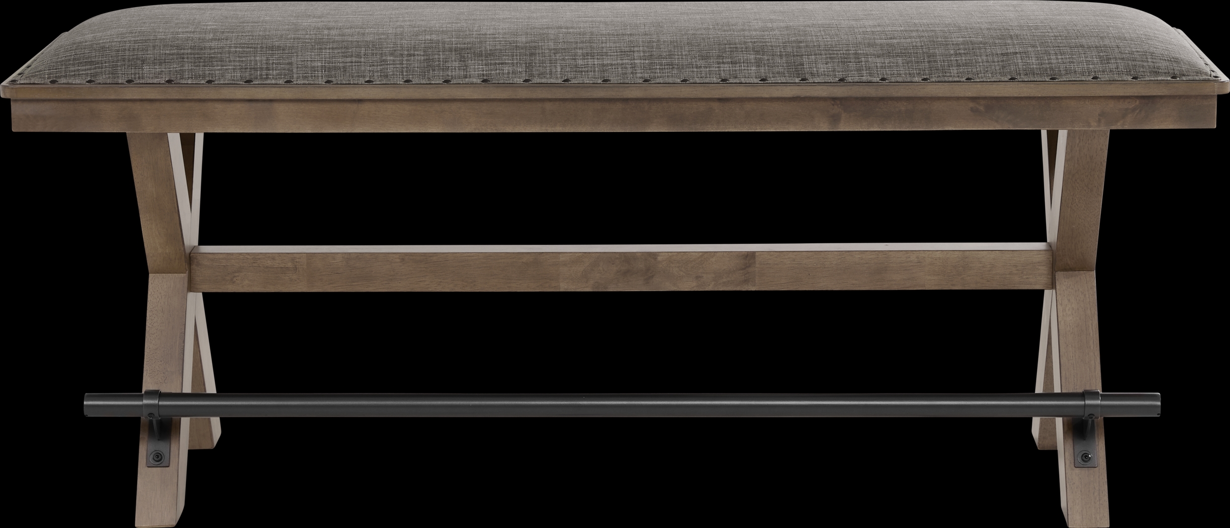 Hazelnut Woods Brown Counter Height Bench - Thumbnail - Image 2