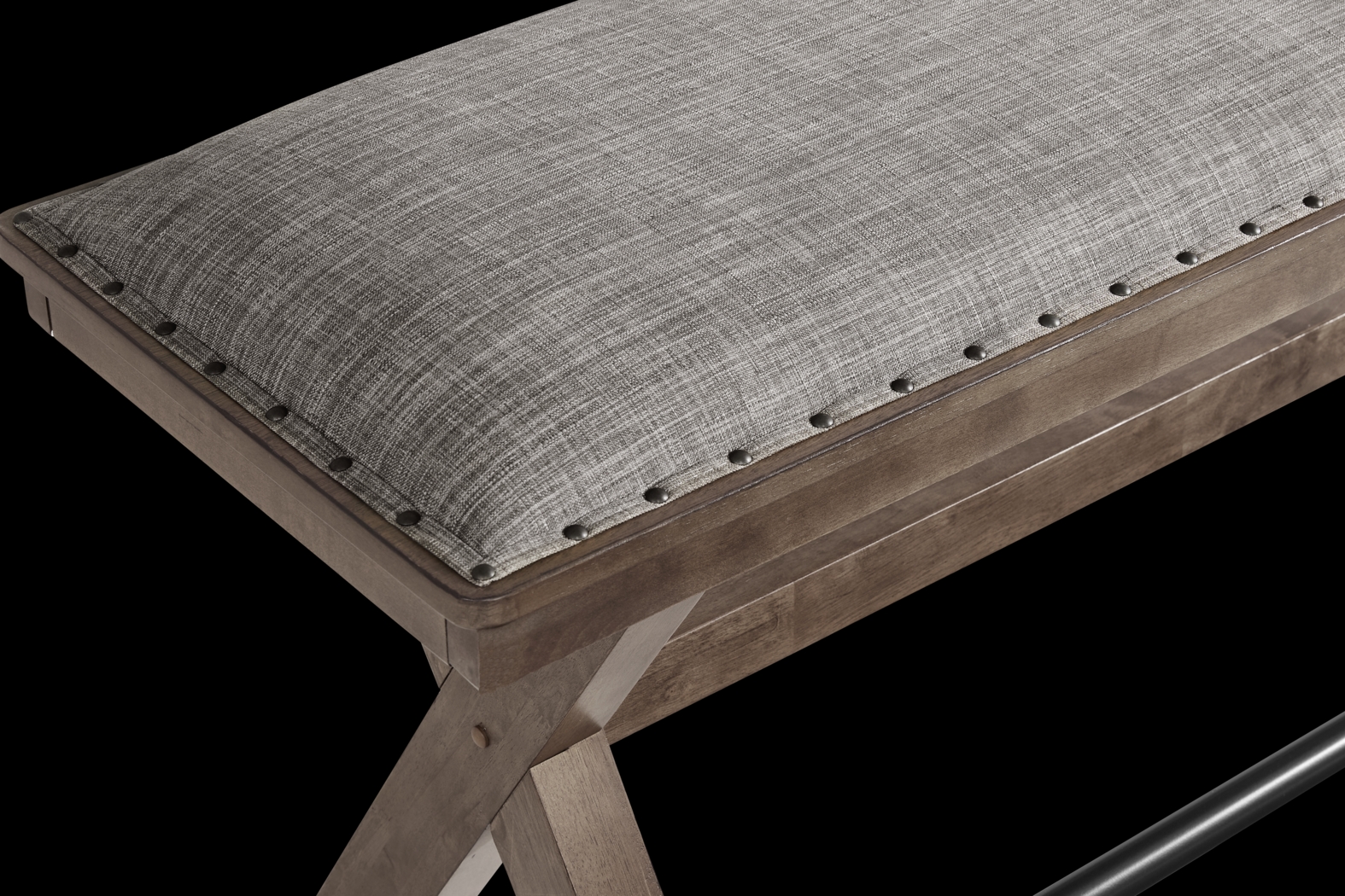 Hazelnut Woods Brown Counter Height Bench - Thumbnail - Image 3