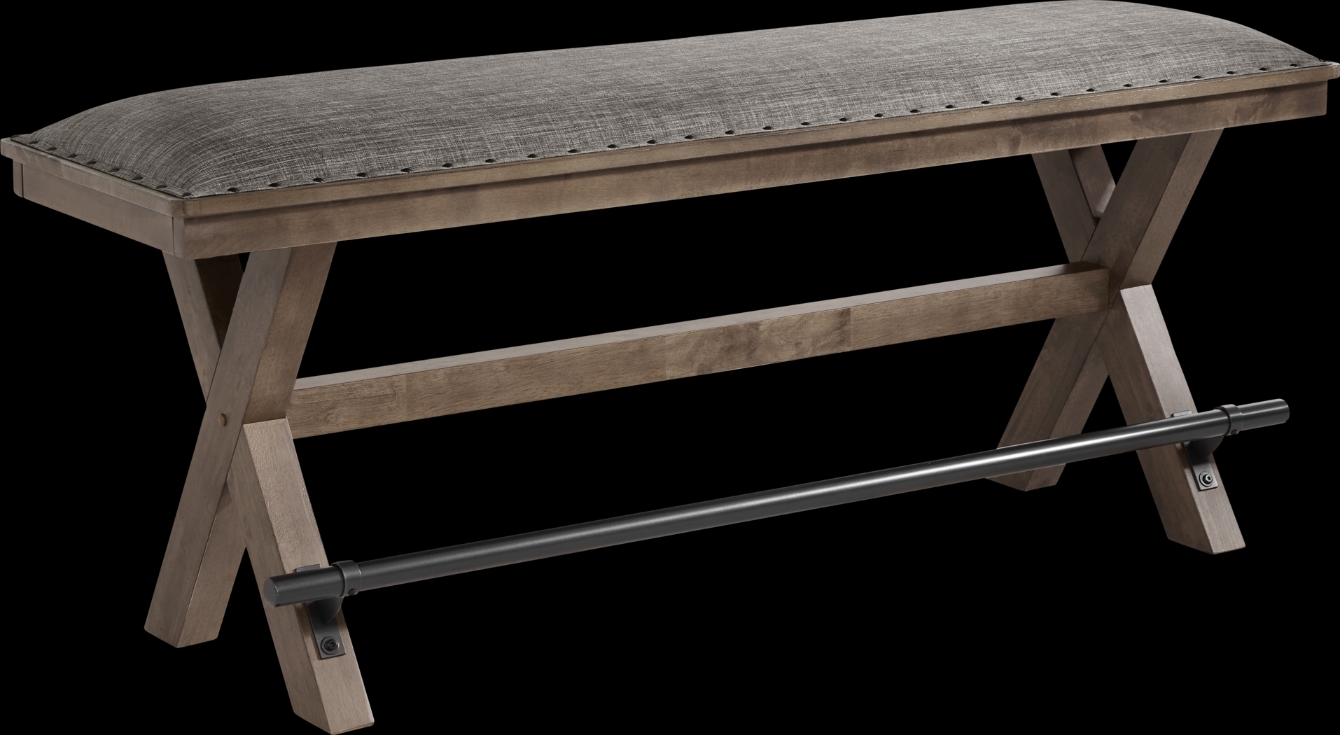 Hazelnut Woods Brown Counter Height Bench - Thumbnail - Image 1