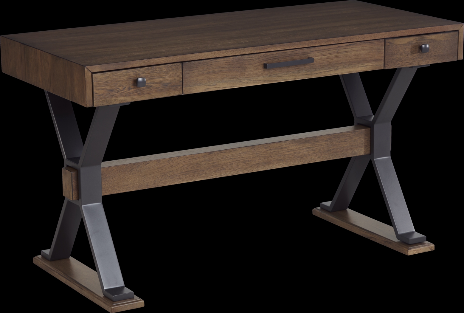 Hazelnut Woods Brown Desk - Thumbnail - Image 2