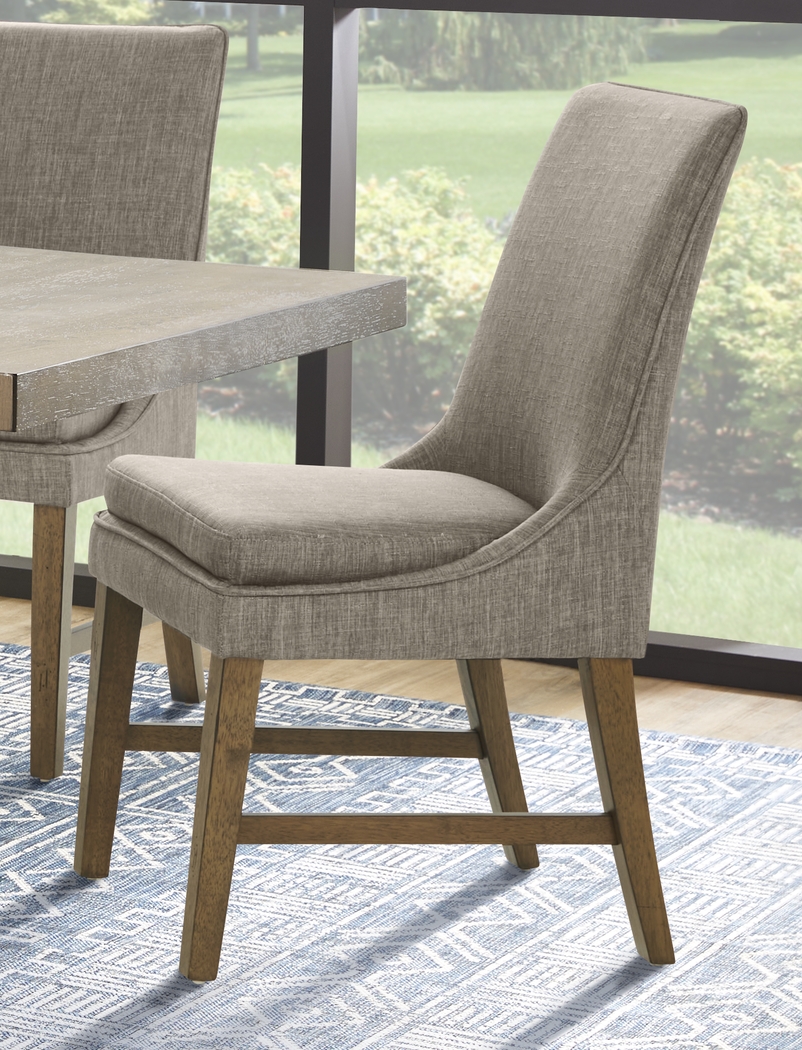 Hazelnut Woods Brown 5 Pc Dining Room with Upholstered Chairs - Thumbnail - Image 8