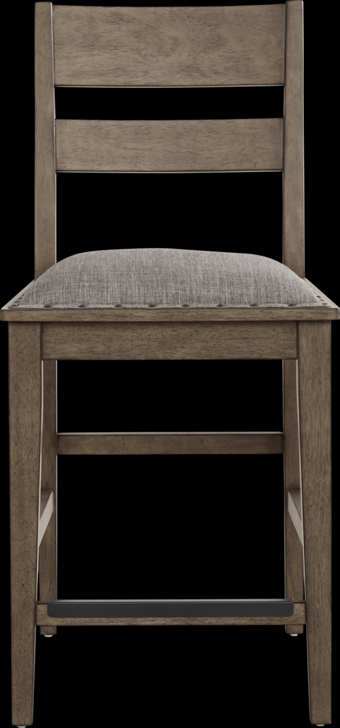 Hazelnut Woods Brown 6 Pc Counter Height Dining Room with Ladder Back Stools and Bench - Thumbnail - Image 8