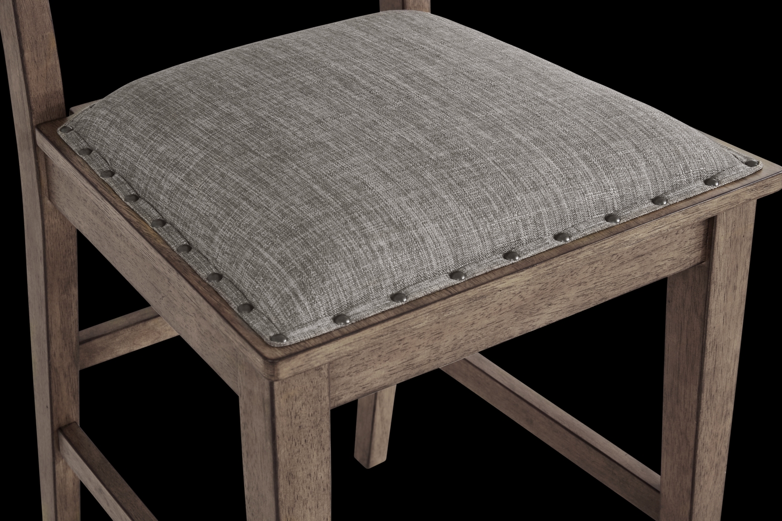 Hazelnut Woods Brown 6 Pc Counter Height Dining Room with Ladder Back Stools and Bench - Thumbnail - Image 9