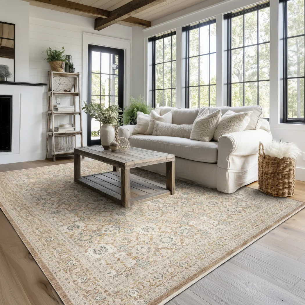 Hazeward Beige 5'3 x 7'10 Rug - Thumbnail - Image 3
